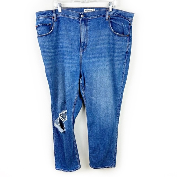 Abercrombie & Fitch The Ankle Straight Ultra High Rise Curve Love jeans 36/22R - Picture 1 of 13